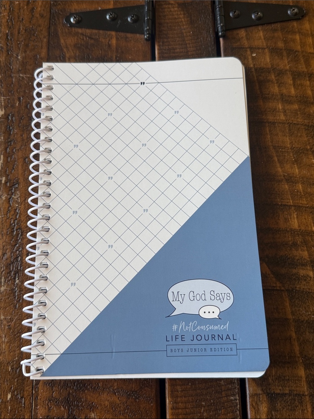 Not Consumed My God Says Life Journal Boys Youth Edition Christian Devotional